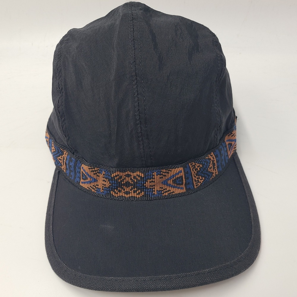 Kavu Hat Strapback L Black Nylon Outdoors Hike Mountain Casual Made in USA Men